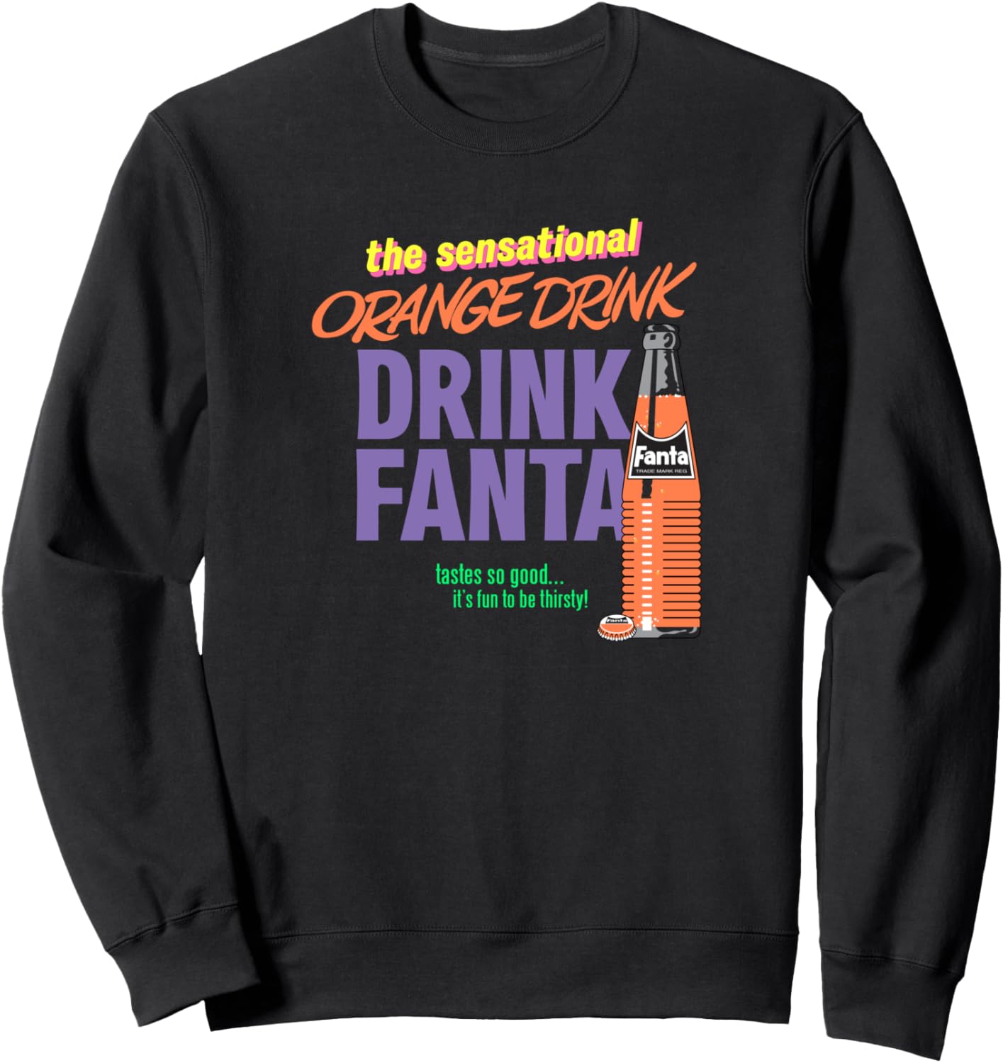 

Толстовка Fanta The Sensational Orange Drink, черная