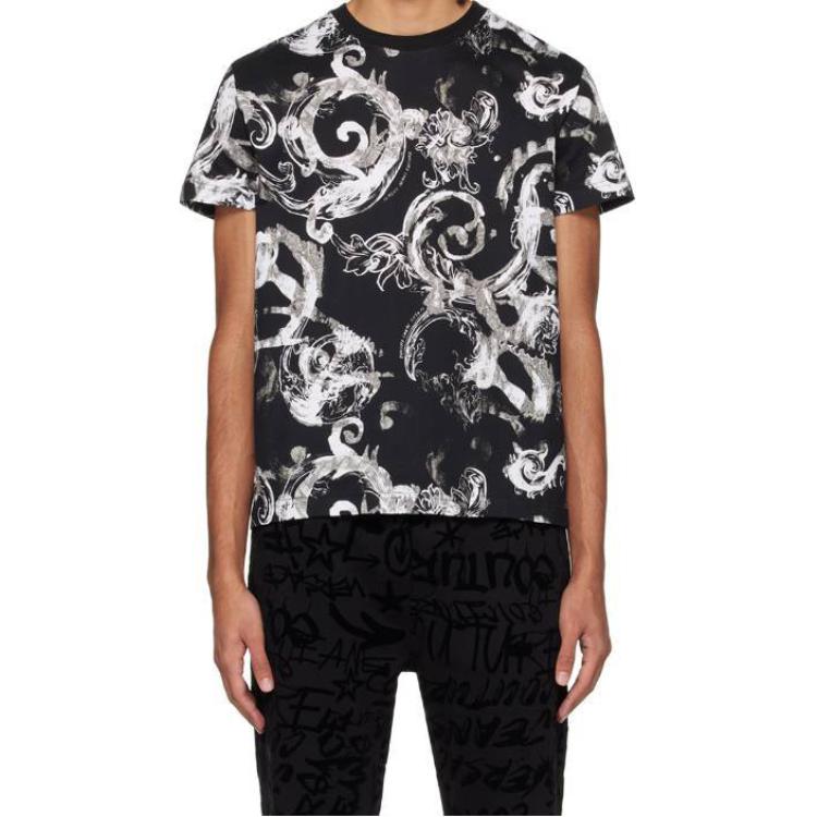 

VERSACE JEANS Футболка мужская черная
