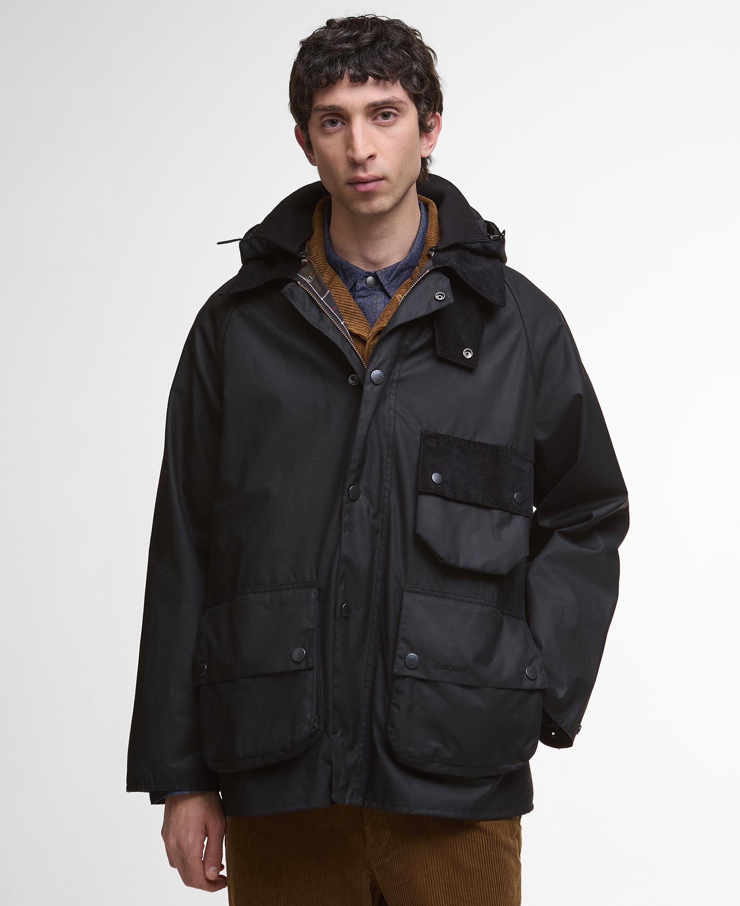 

Вощеная куртка Barbour Modified Solway, черный