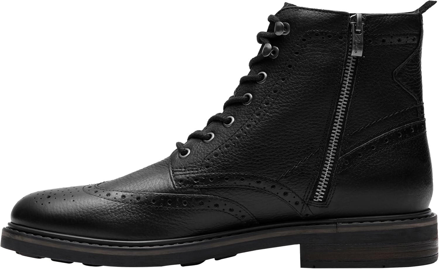 Мужские модные ботинки Newford на шнуровке Clarks, черный — фото 2