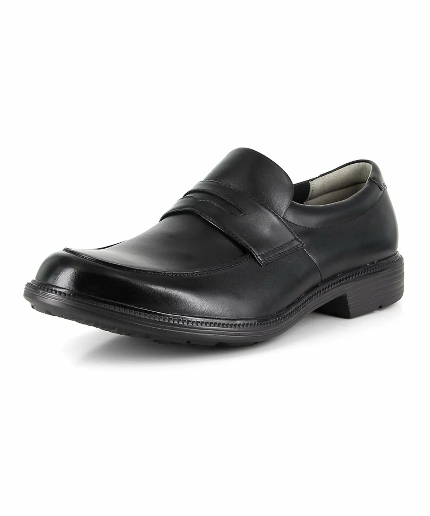 Мужские кожаные туфли MoonStar SPH4624SN, размер 4E, нескользящие. Balance Works, black