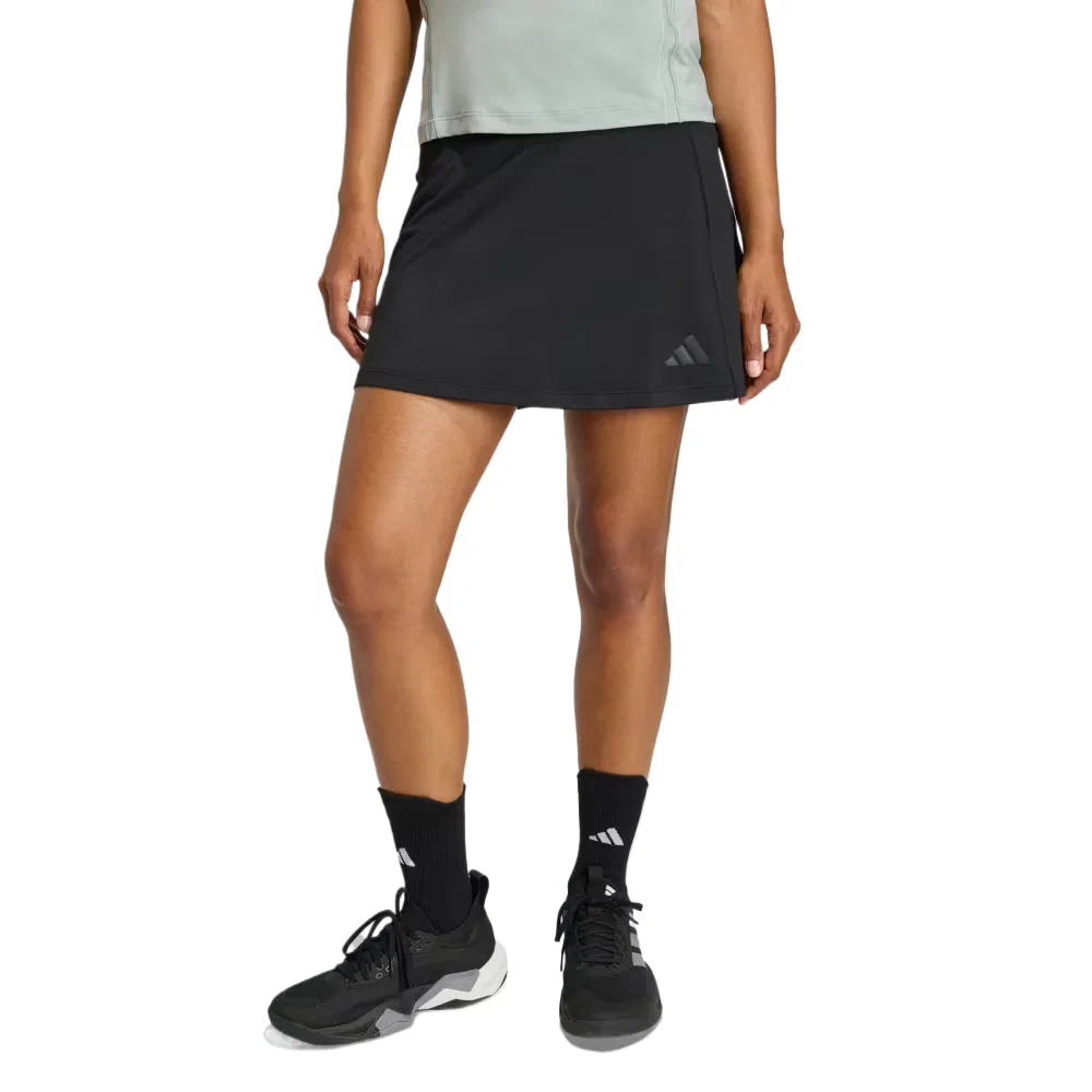 Повседневная короткая юбка Women's Adidas, Black/Carbon Gray — фото 3