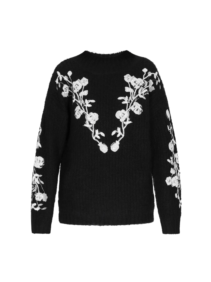 

Женский свитер черного цвета usha FESTIVAL