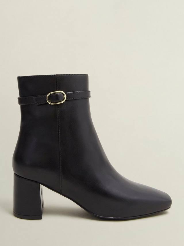 Кожаные ботильоны gabriella на высоком каблуке Hobbs, черный