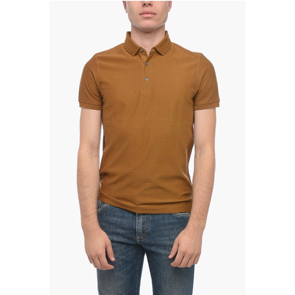 

Поло с короткими рукавами Corneliani, Brown