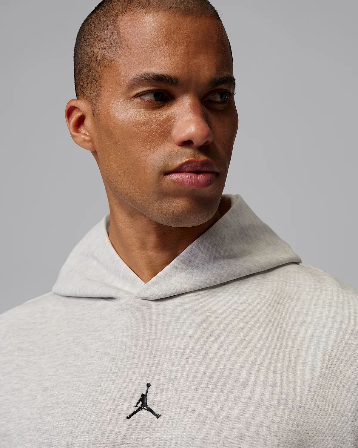 Мужская безрукавка Dri-FIT Jordan Sport Hoop Fleece, Grey Heather/Pale Grey/Black — фото 3