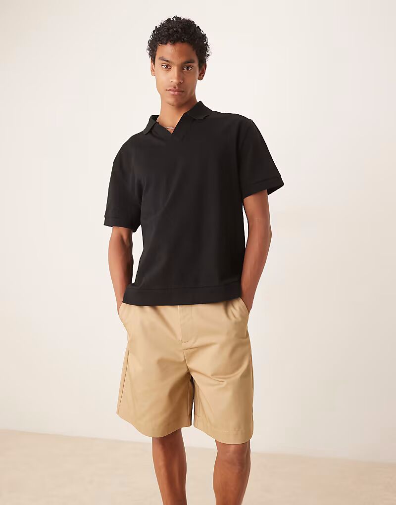 

Шорты средней длины светло-коричневого цвета Asos Design