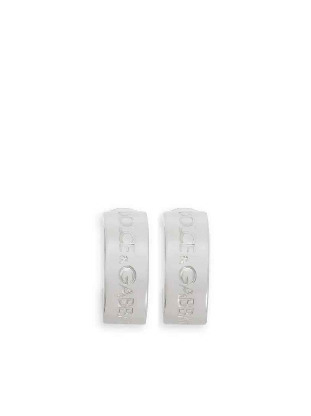

Серьги-кольца с логотипом DOLCE & GABBANA, серебяный