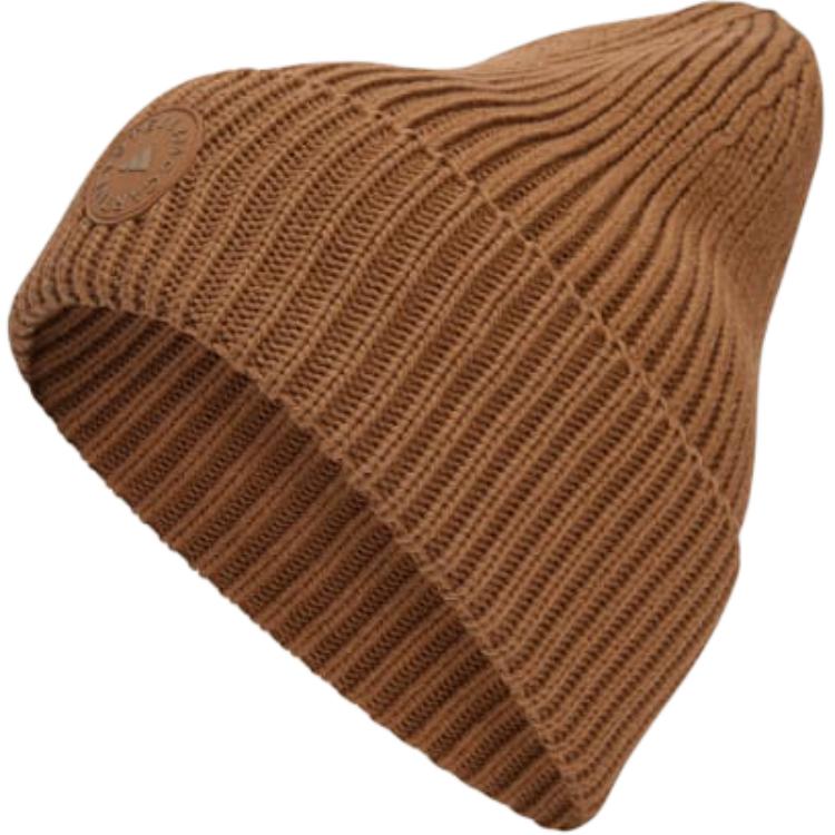 

Adidas Хлопковая женская шапка бини коричневая, Brown