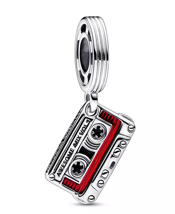 

Серебряный брелок-подвеска в виде кассеты с героями фильма «Стражи Галактики» Pandora, multicolor