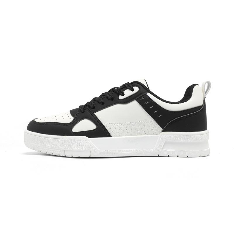 

SEMIR Низкие скейтерские кроссовки мужские бело-черные, цвет White Black