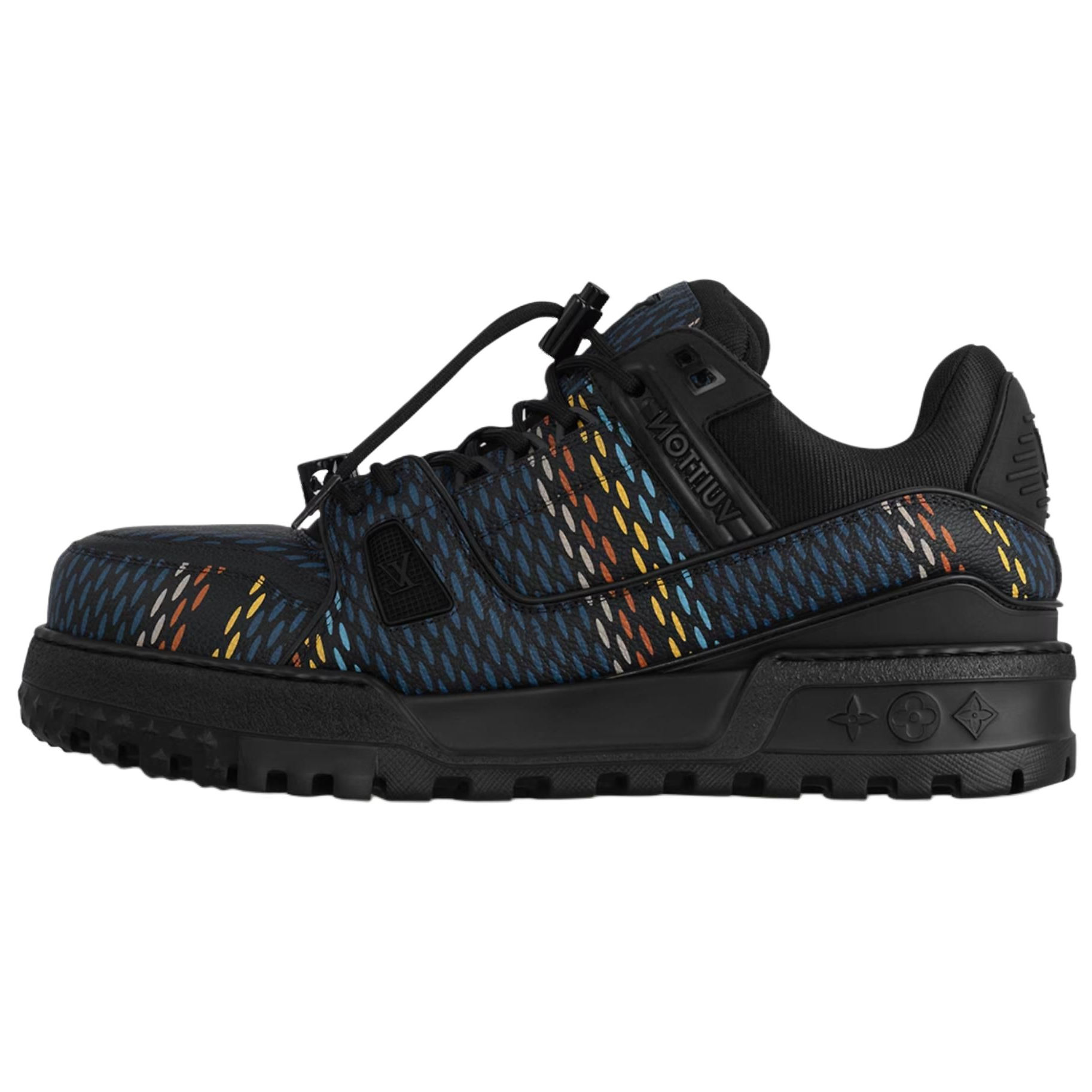 

LOUIS VUITTON Кроссовки для скейтбординга Trainer Low-Top, мужские, черные