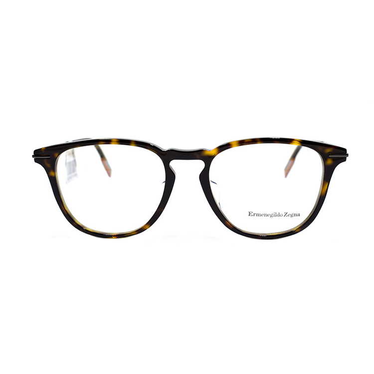 

Овальные оправы для очков Zegna Plate Frame, мужские, черепахового цвета Ermenegildo Zegna