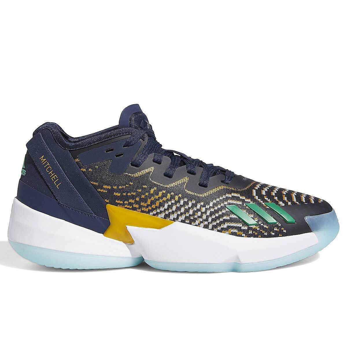 

Баскетбольные кроссовки D.O.N. Issue 4 Юта Джаз adidas, цвет Navyblau/Grün/Gold