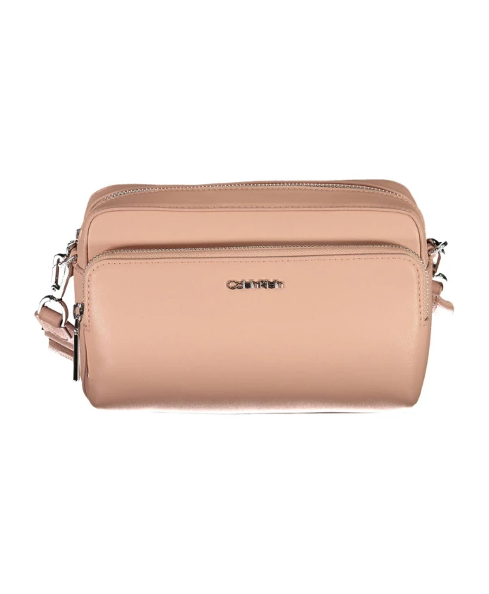 

Розовая сумка через плечо с логотипом Calvin Klein, розовый