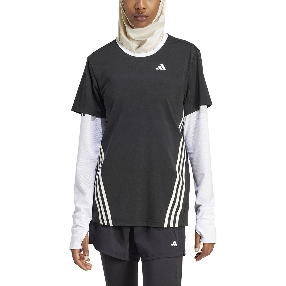

Футболка adidas Train Icons 3 Stripes, черный