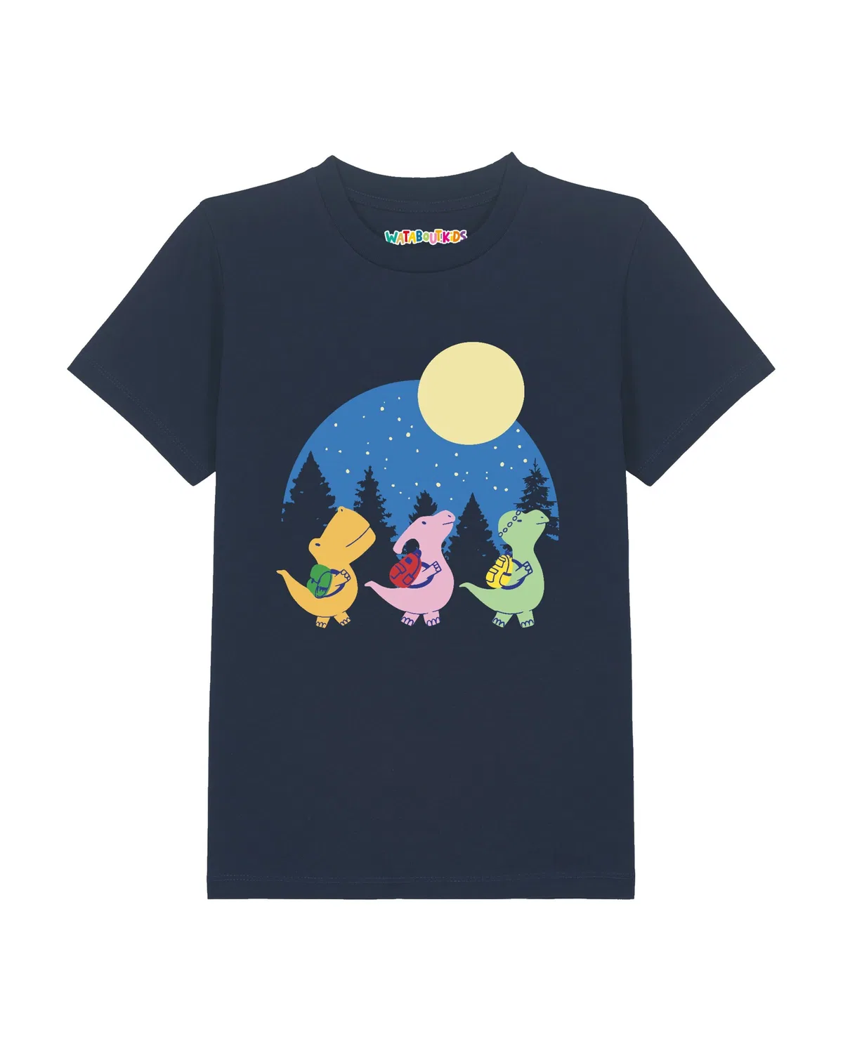 Футболка 'Dino Spaziergang' Watabout.Kids, Blue/Navy