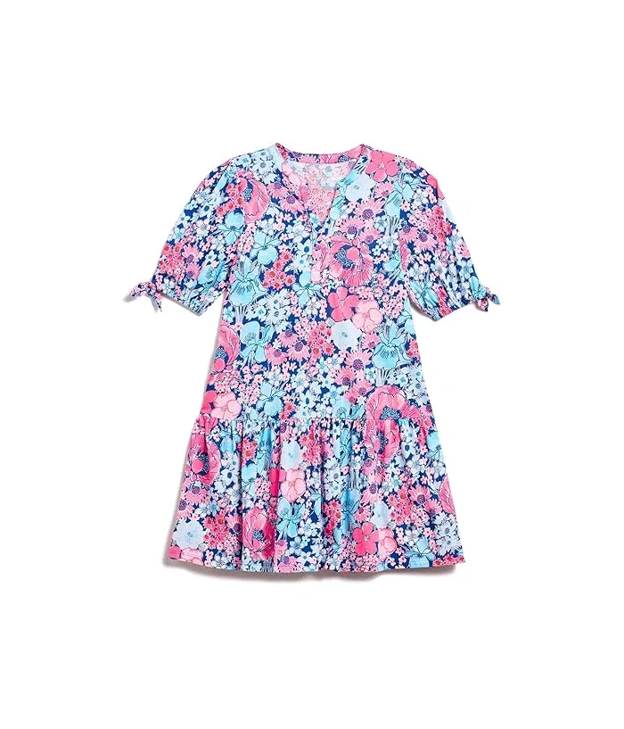Платье Мини с цветочным принтом Mini Shae Dress Lilly Pulitzer Kids, Coconut Dear Heart