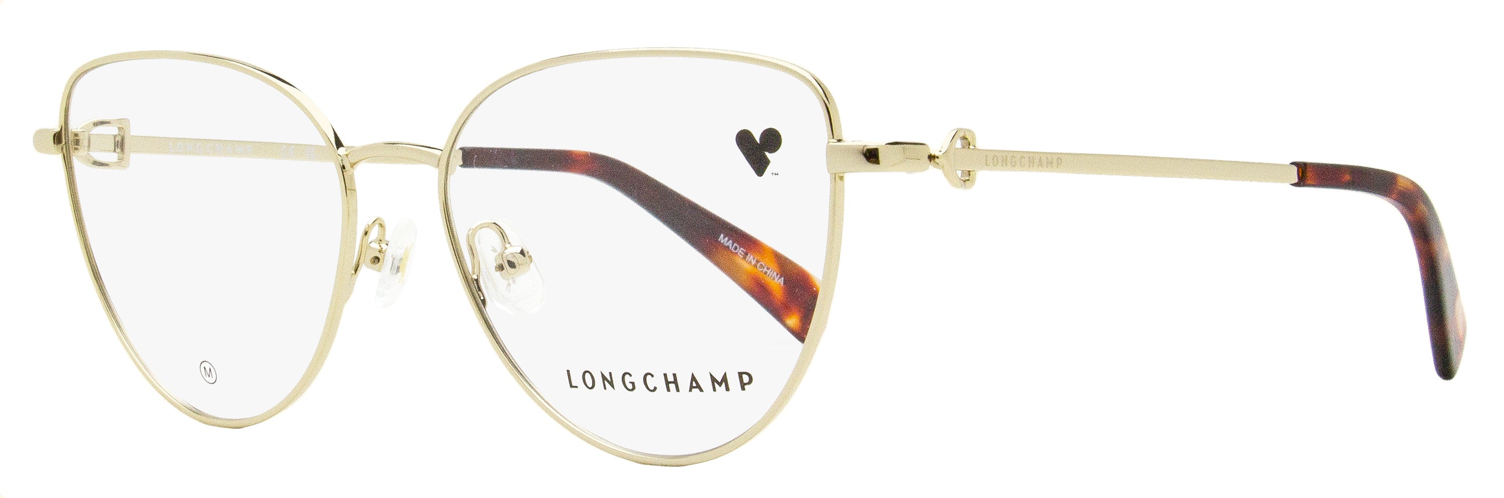 

Женские очки Longchamp «кошачий глаз» LO2158 714 Gold/Havana 54 мм