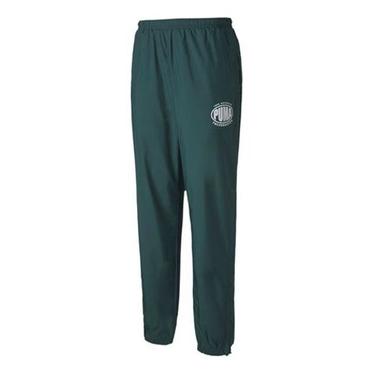 

Брюки x the hundreds track pants 'green white' Puma, зеленый