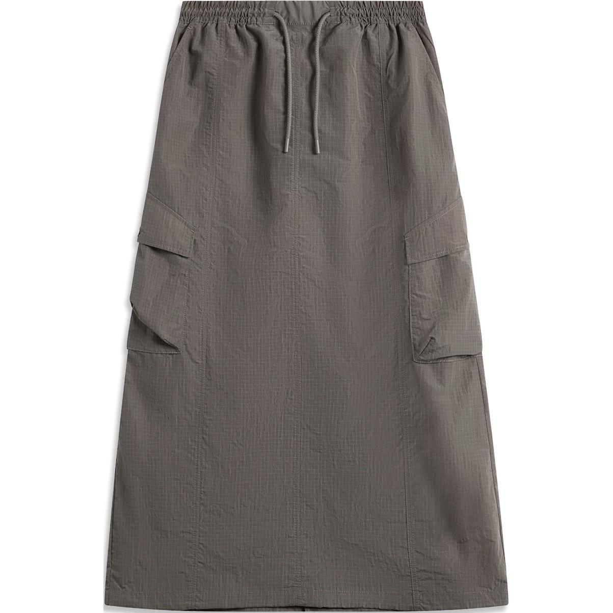 

Повседневная длинная юбка LiNing Sports Life Collection женская Tree Gray Brown