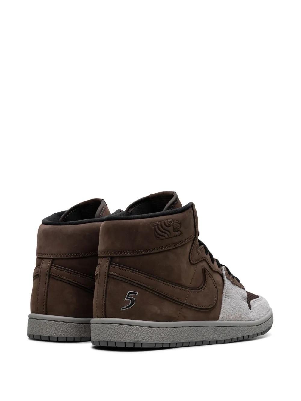 Кроссовки  Air Ship PE SP Baroque Brown из коллаборации с SoulGoods Jordan, коричневый — фото 3