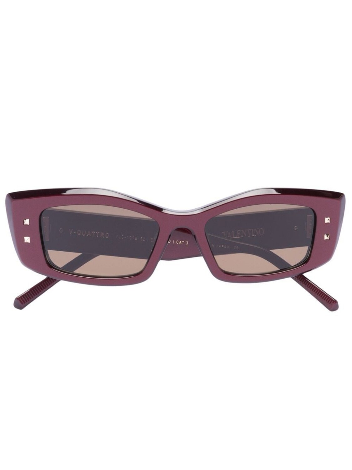 

Valentino Eyewear солнцезащитные очки в прямоугольной оправе, красный