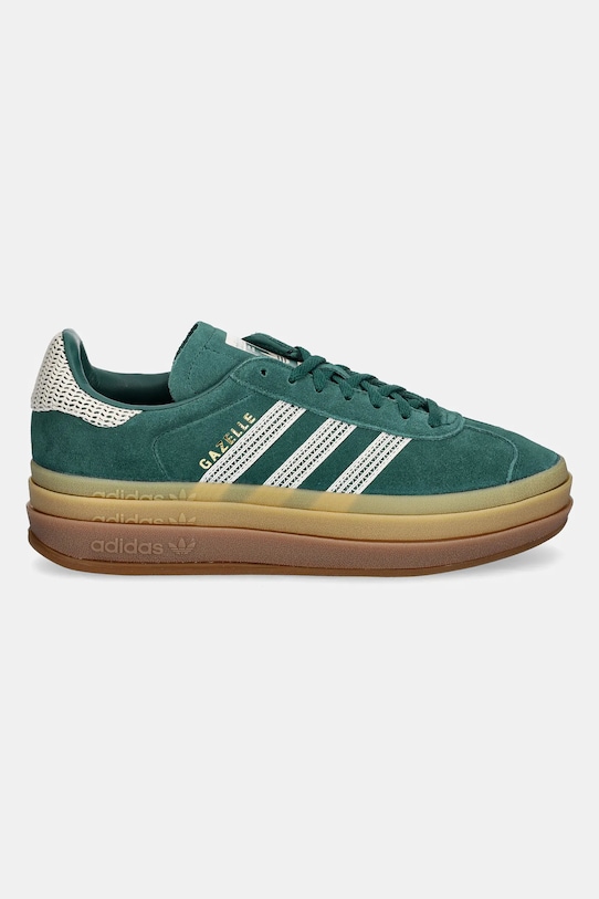Замшевые кроссовки Gazelle Bold W Adidas Originals, зеленый — фото 2