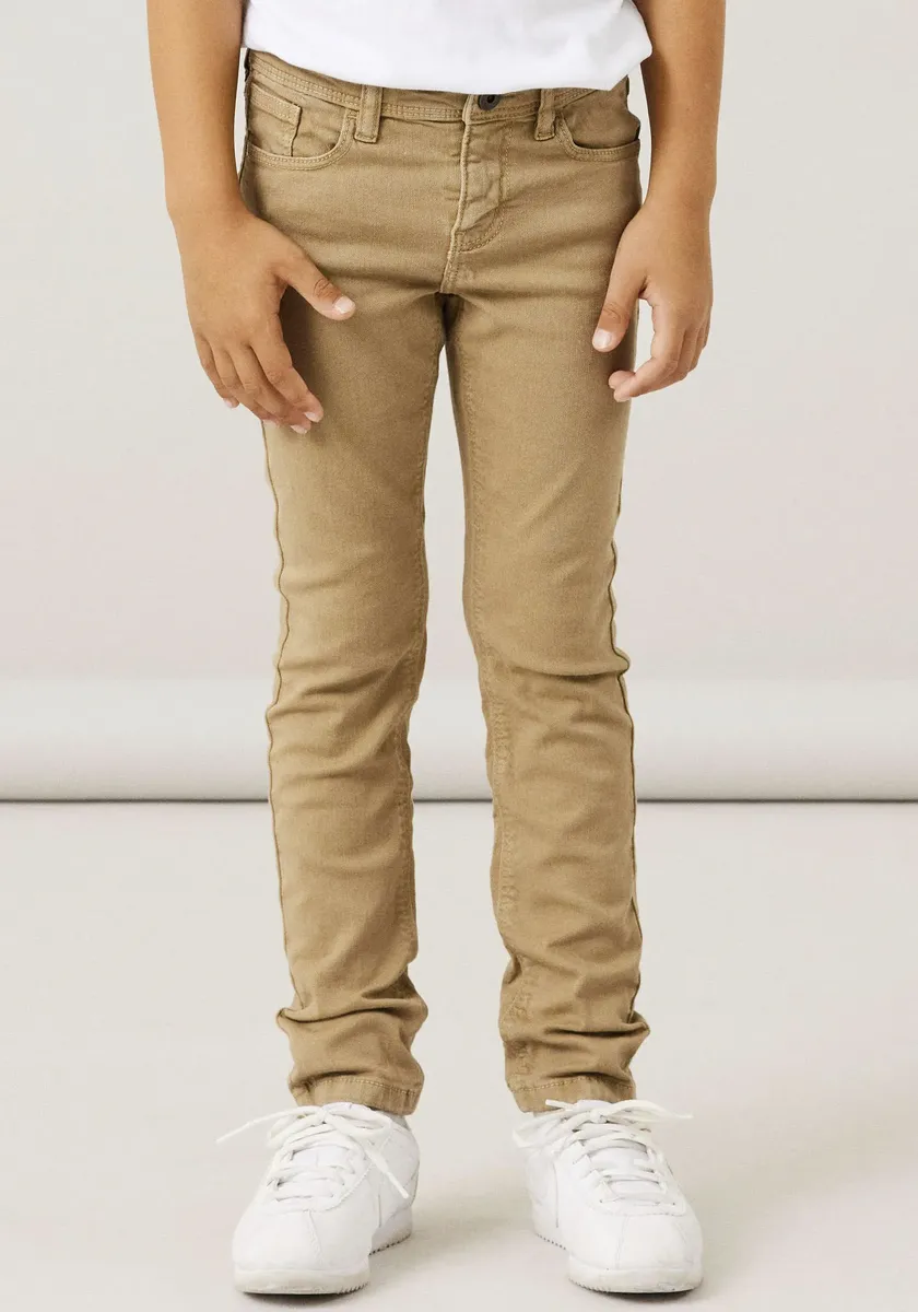

Узкие брюки Name It "NKMTHEO XSLIM TWI PANT 1111-TP NOOS", цвет Kelp