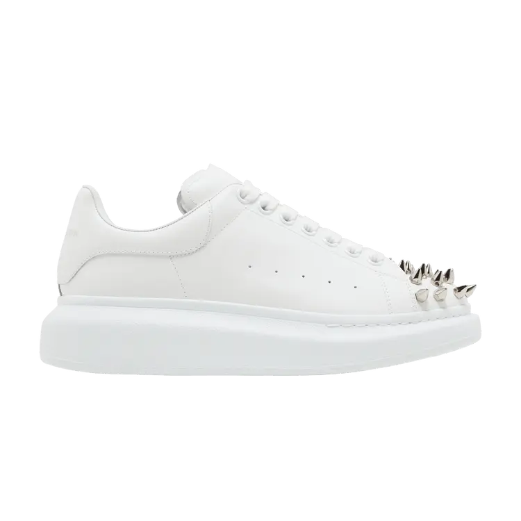 

Кроссовки Alexander McQueen Alexander McQueen Oversized Sneaker 'Studded - White Silver', белый