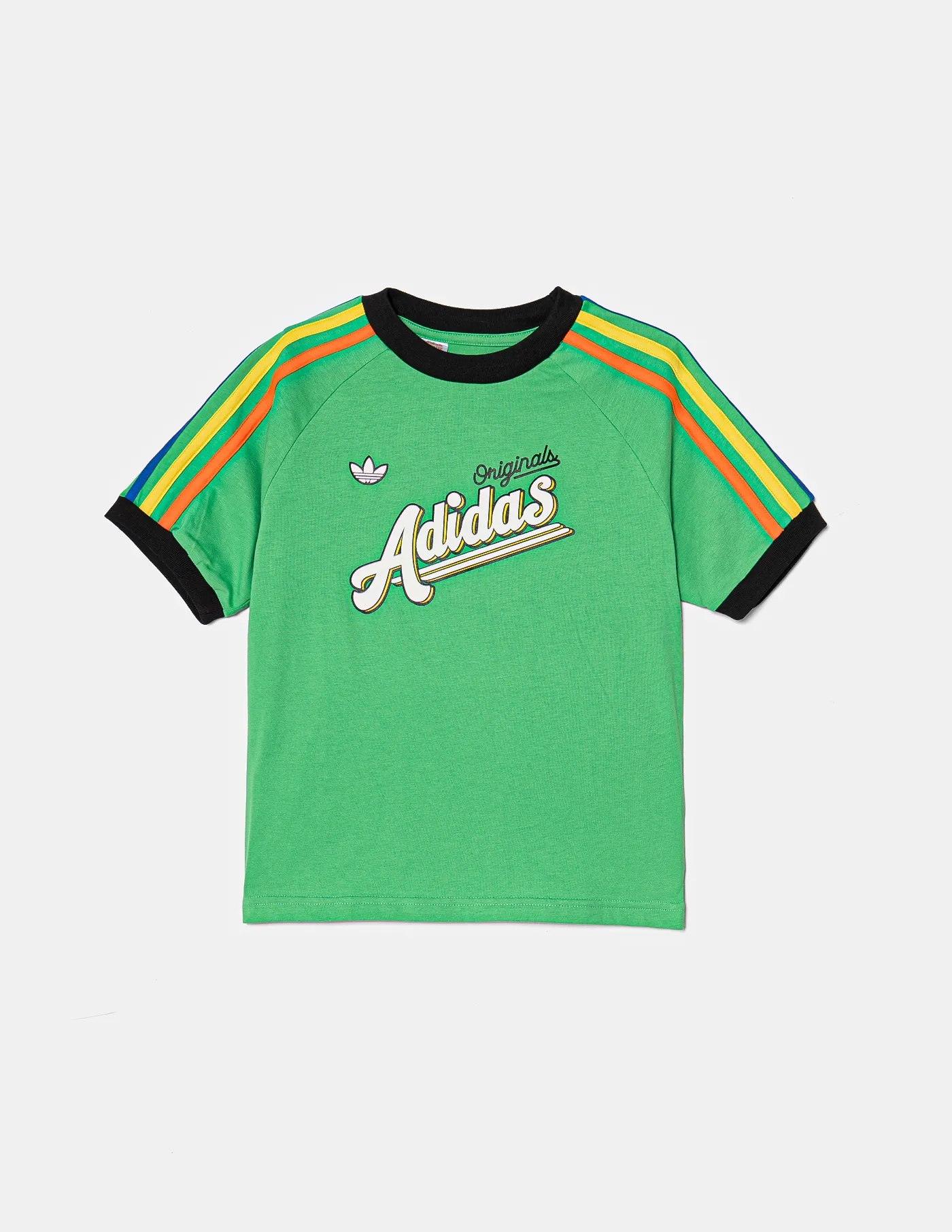 

Хлопковая футболка для детей adidas Originals, зеленый