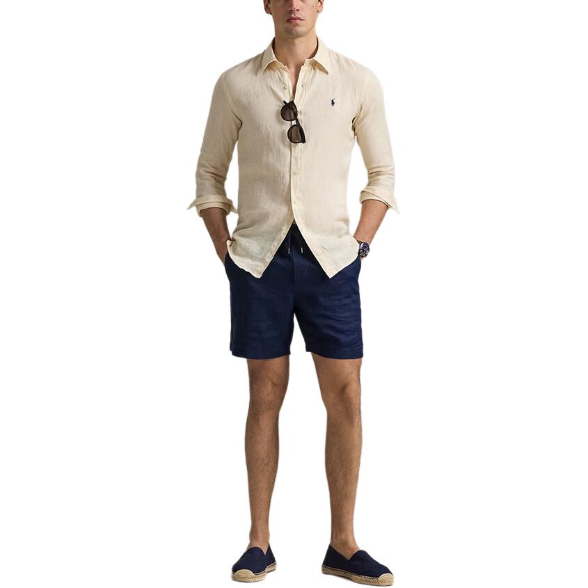 Polo Ralph Lauren Рубашка SS25 мужская cream — фото 3