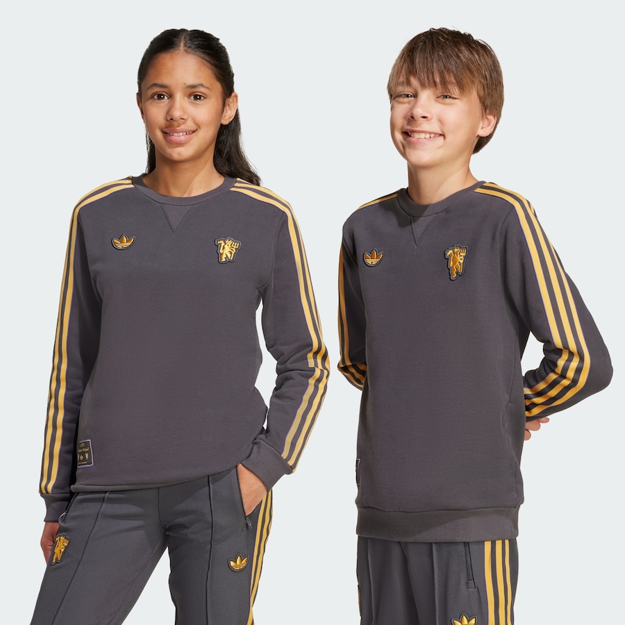 Толстовка ADIDAS ORIGINALS Manchester United Terrace Icons, черный — фото 2