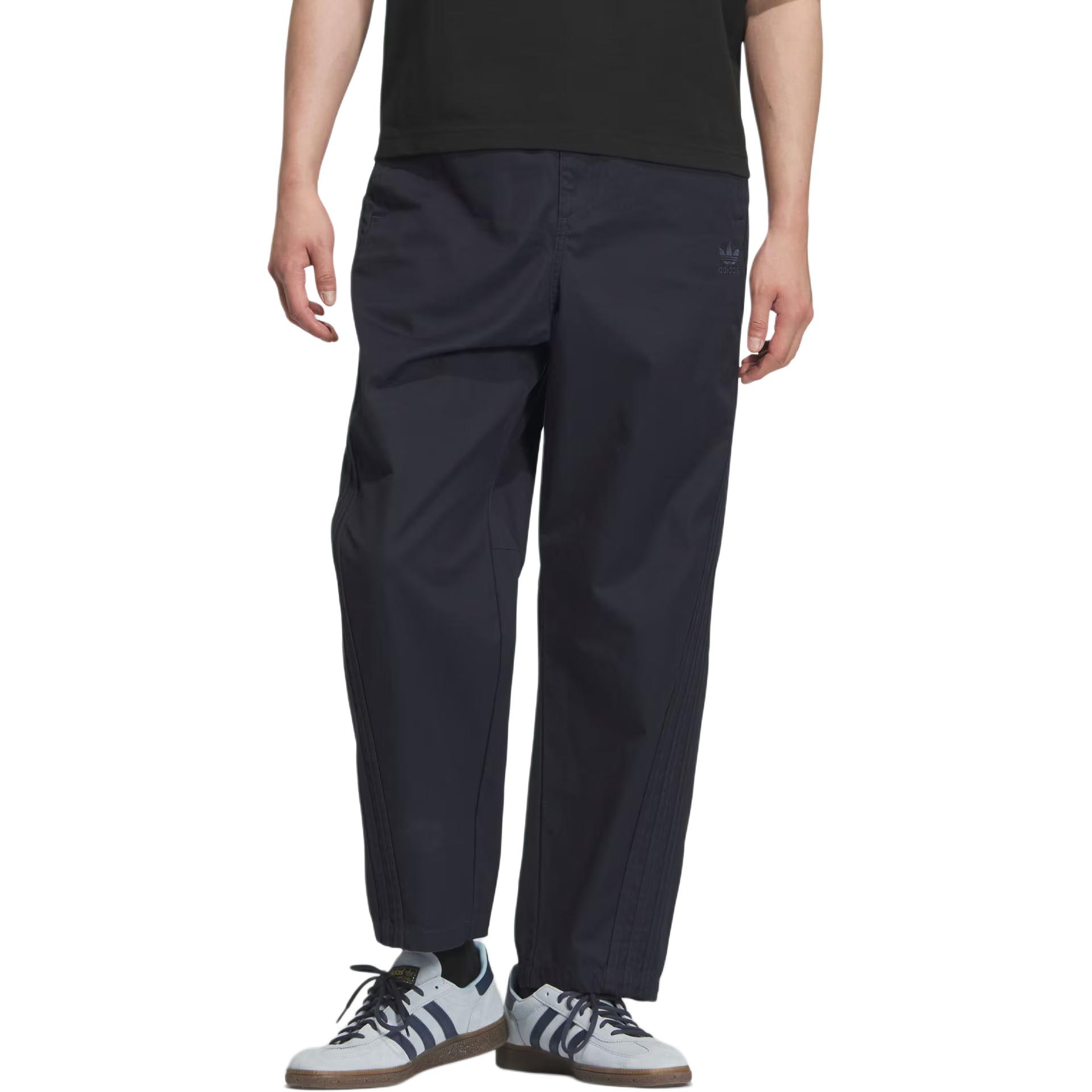 Зауженные брюки вязаные спортивные штаты men's Adidas Originals, черный — фото 2