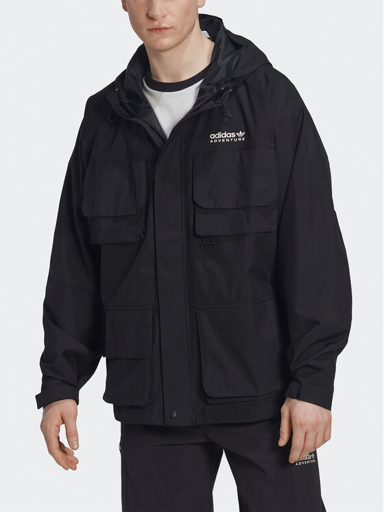 Демисезонная куртка loose fit Adventure HK4996 Adidas, черный — фото 4