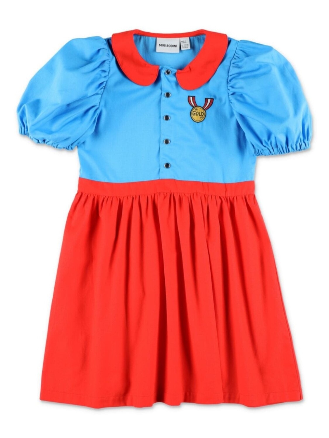 

Mini Rodini платье в стиле колор-блок, синий