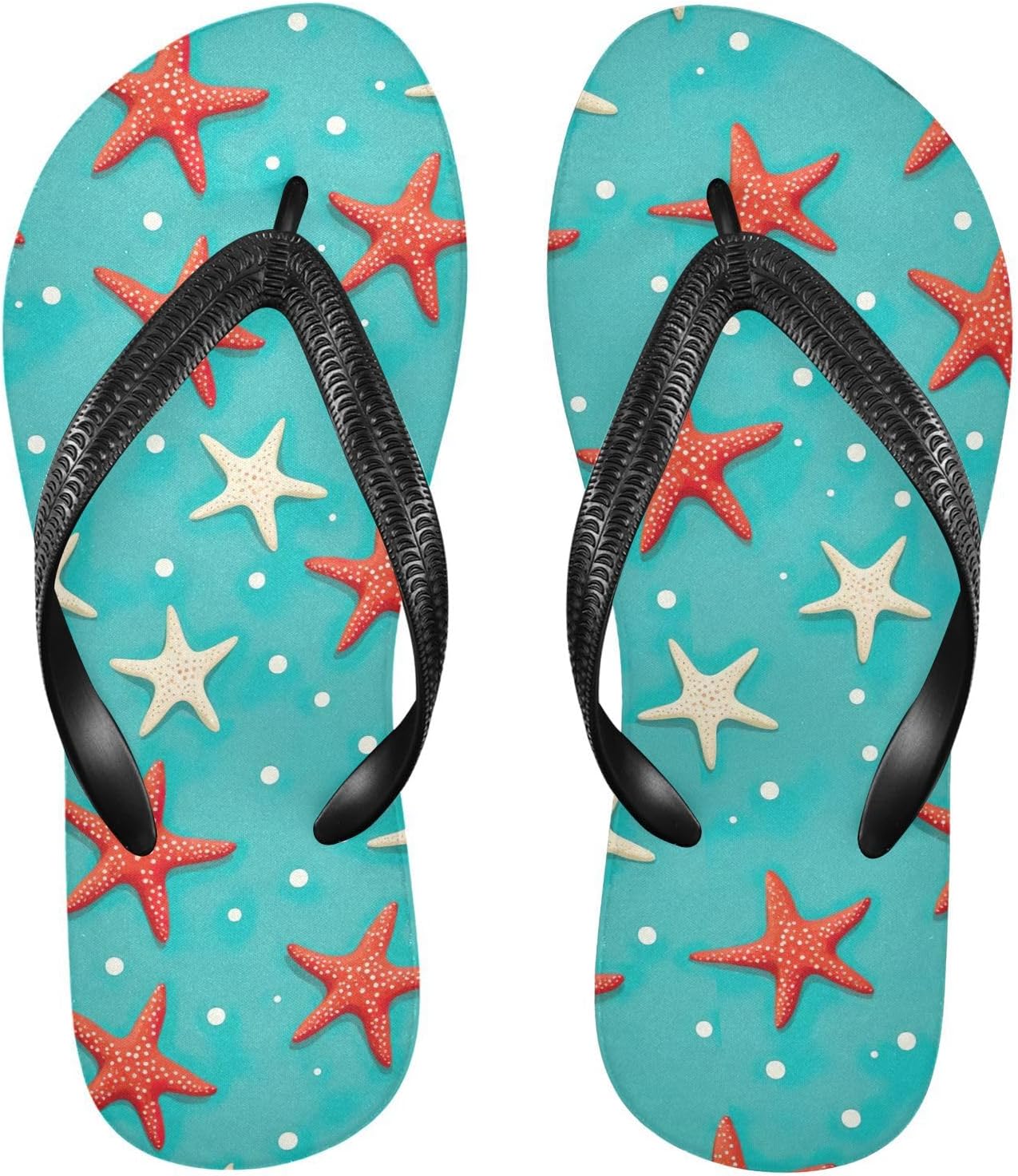 

Женские и мужские шлепанцы SPRIPORT Starfish Dot Slim с удобной мягкой стелькой, нескользящей резиновой подошвой, плоские сандалии для летнего пляжа и прогулок, Multicoloured