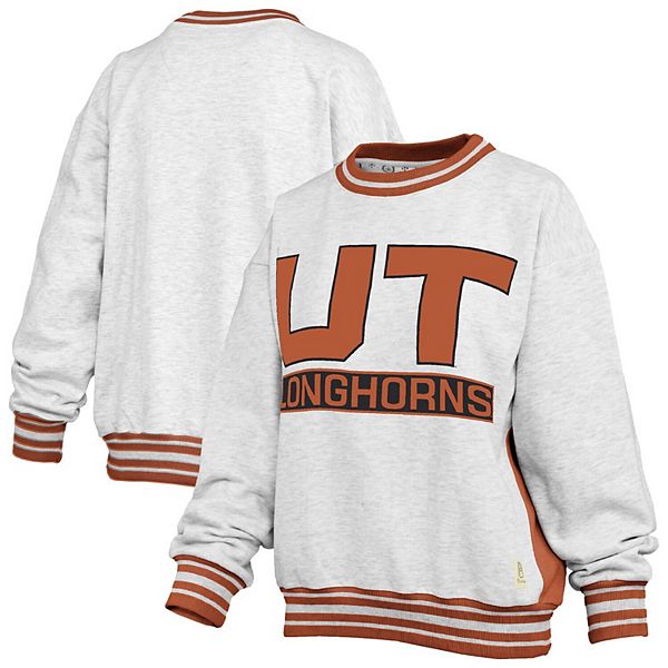 

Женский свитшот Endzone Texas Longhorns в цвете heather gray/texas orange Pressbox, Оранжевый, Женский свитшот Endzone Texas Longhorns в цвете heather gray/texas orange Pressbox