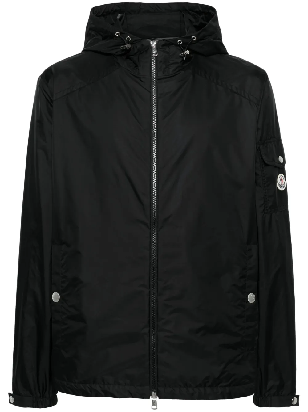 

Куртка с капюшоном и логотипом MONCLER, черный