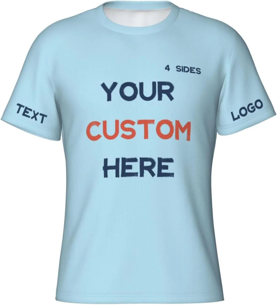 

Футболка Custom с принтом на 4 сторонах