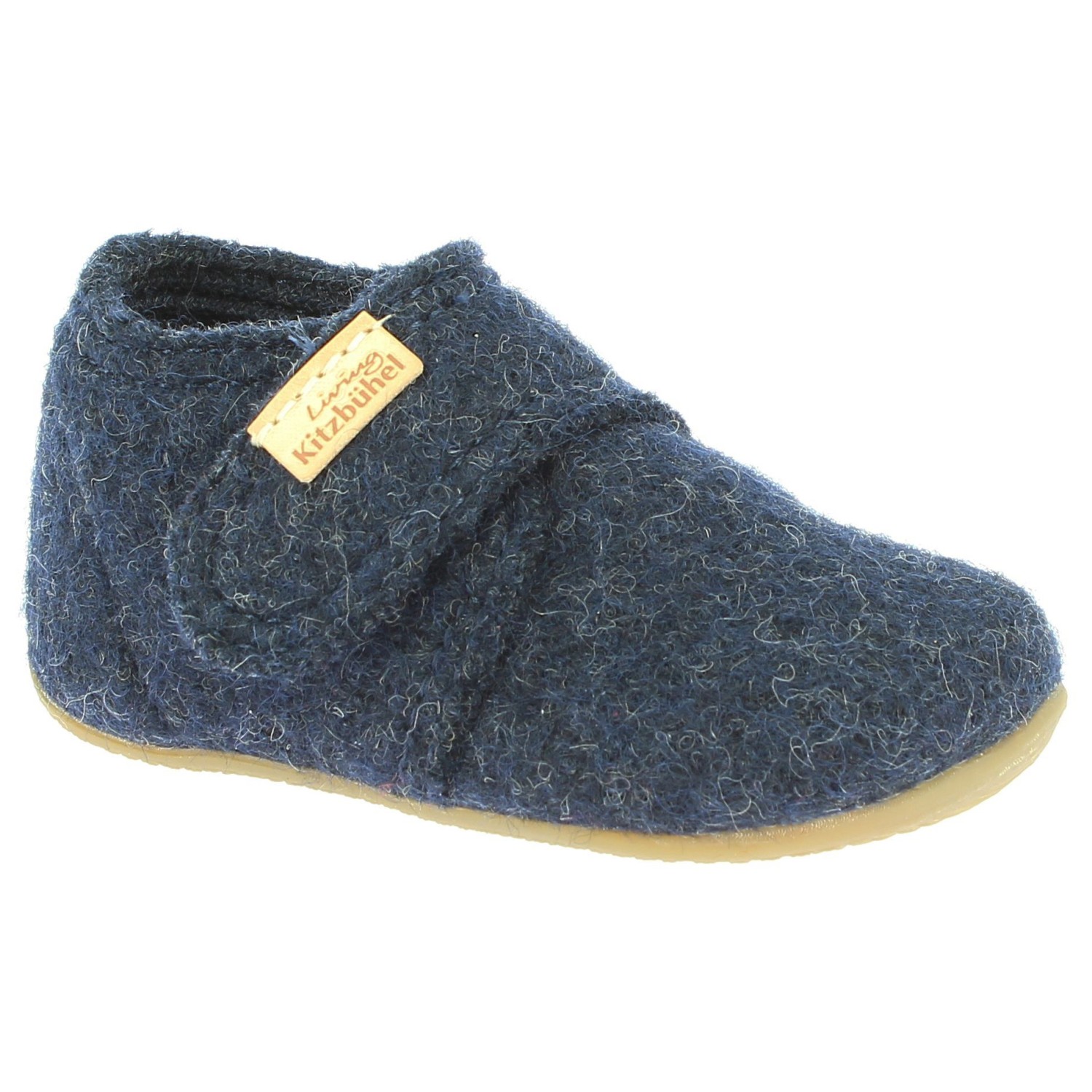 

Тапочки Living Kitzbühel Baby's Klettschuh Unifarben, цвет Night Blue