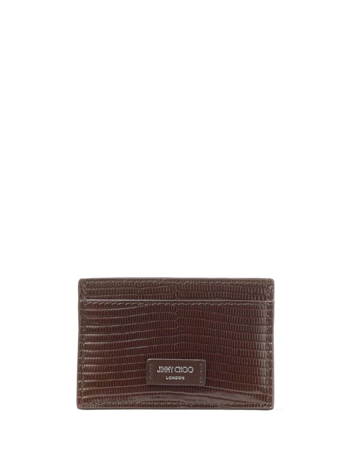 

Кожаный картхолдер Jimmy Choo, коричневый