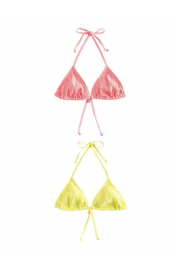 

Комплект из двух присборенных топов для бикини Next, Neon Coral Neon Lime, Розовый, Комплект из двух присборенных топов для бикини Next, Neon Coral Neon Lime