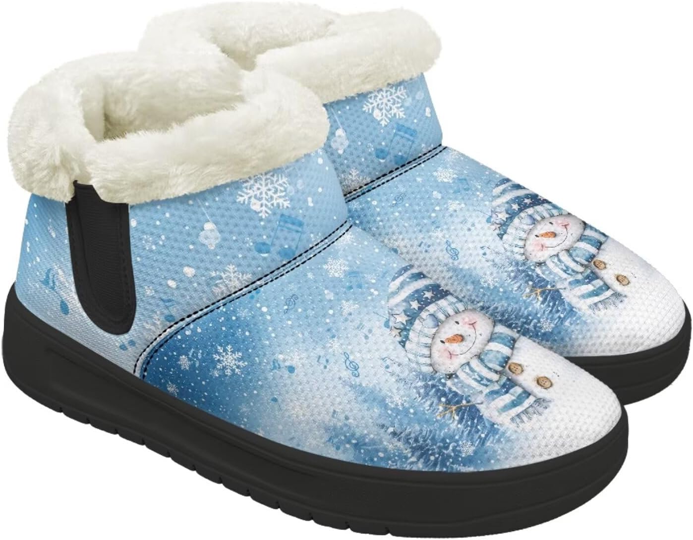 

Мужские зимние ботинки Qoiuvncy slip-on с меховой подкладкой, теплые мягкие зимние сапоги с черной подошвой