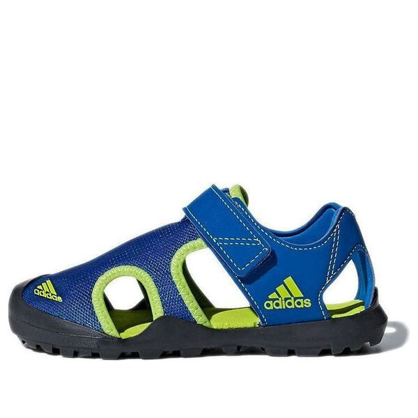 

Сандалии captain toey k velcro outdoor flat heel sports blue green sandals 'blue green' Adidas, синий