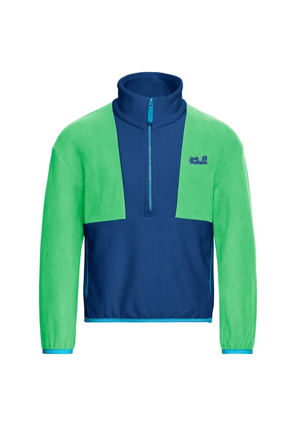 Флисовый джемпер colorblock цвета таунус Jack Wolfskin, Blue Orchid — фото 4