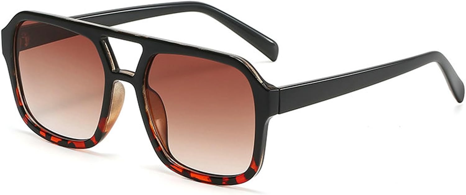 

Willochra Винтажные солнцезащитные очки большого размера, модные мужские и женские квадратные очки, стильный и популярный дизайн, защита от ультрафиолета UV400, очки-пилот, C4