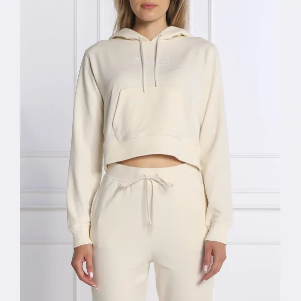 

Укороченная толстовка Calvin Klein, бежевый