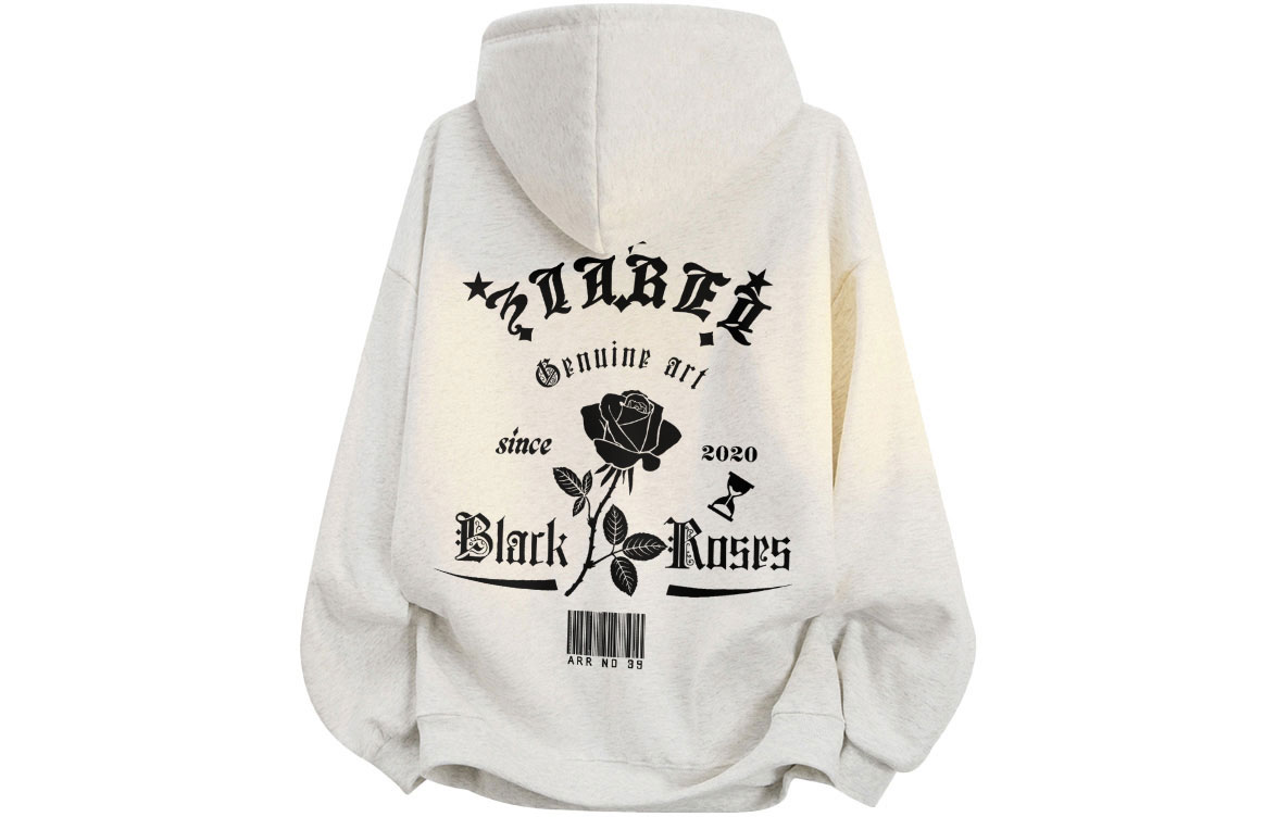 

Толстовка Unisex Hooded Moderate Heavyweight ZIAREL, белый heather серый