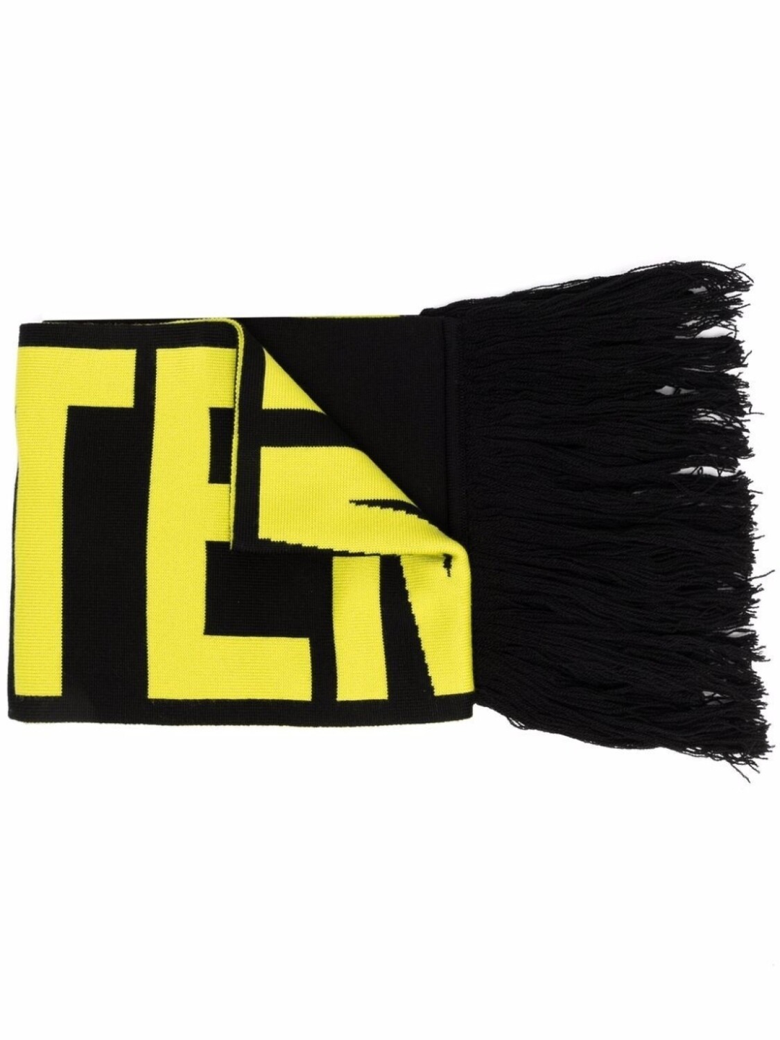 

VETEMENTS шерстяной шарф с логотипом, черный
